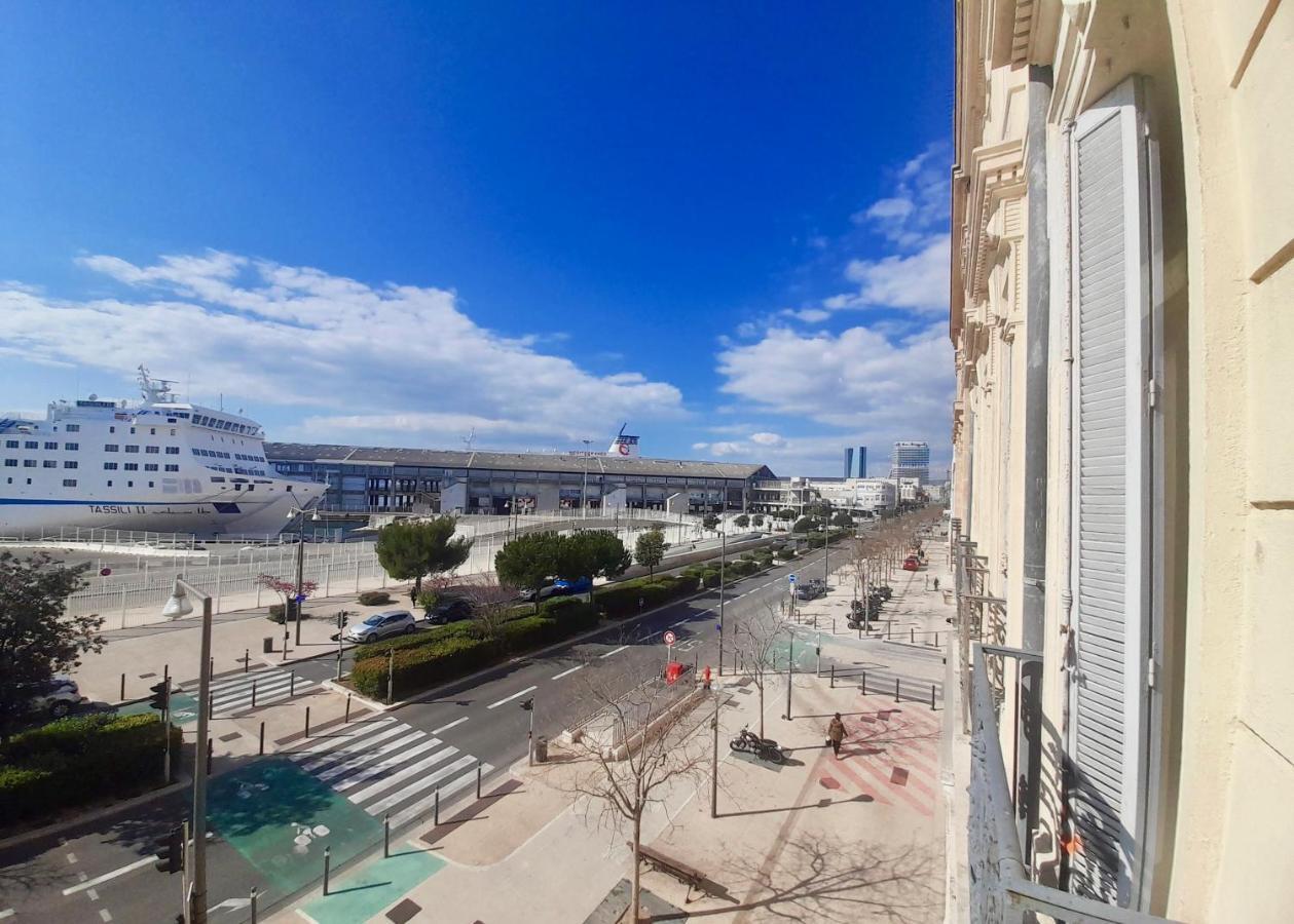 Spacieux Et Lumineux Appartement Vue Mer Joliette Marsilia Exterior foto